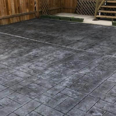 Stamp finished patio